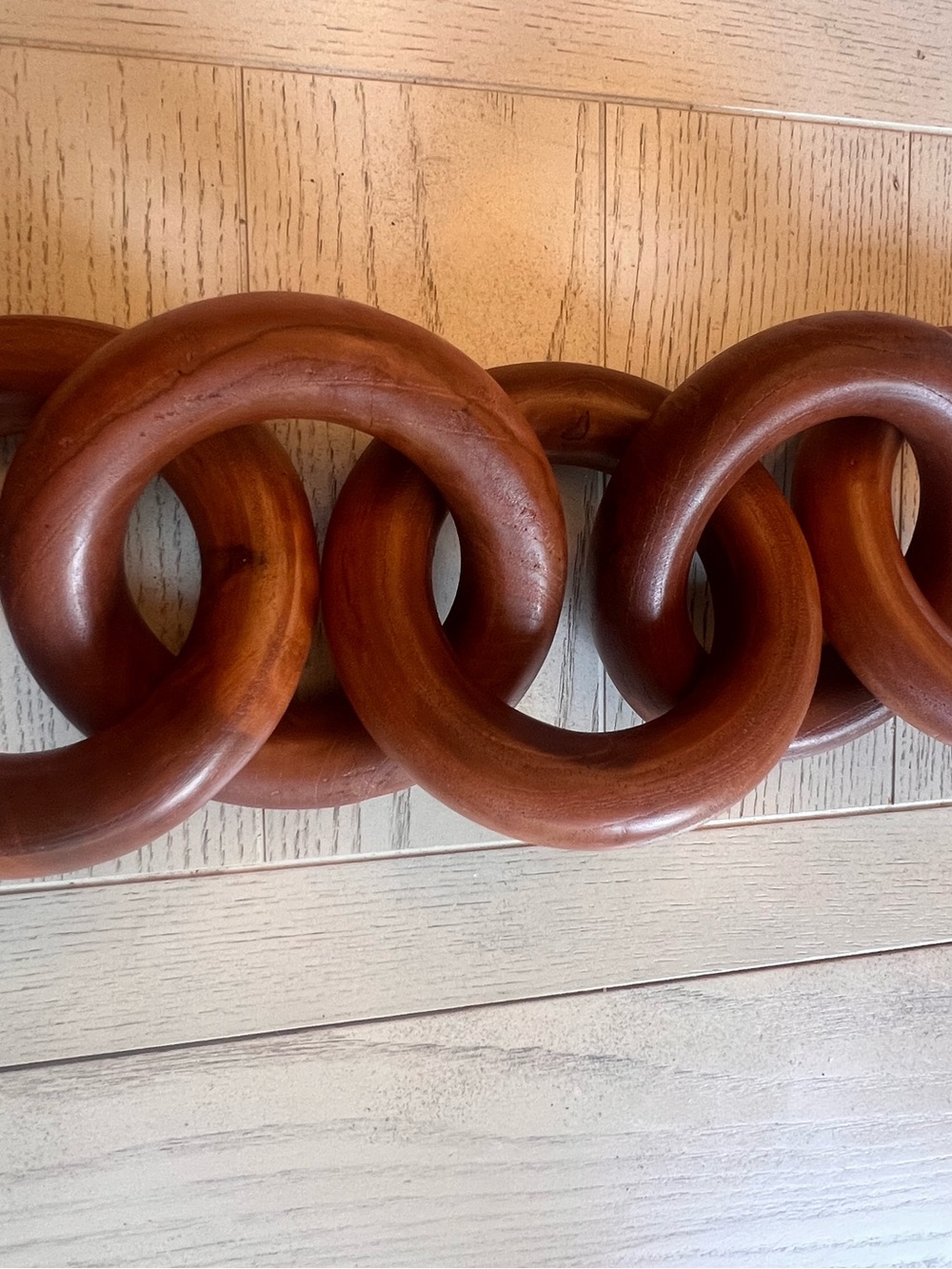 Studio McGee Decorative Teak Wood Chain Decor
